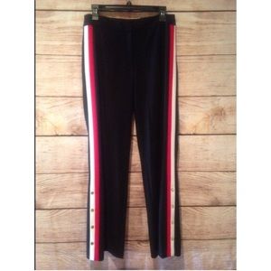 NWT Super Chic Calvin Klein Red/White Stripe Slacks